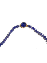 Tanzanite Graduated Beaded Necklace with 9ct Gold Clasp