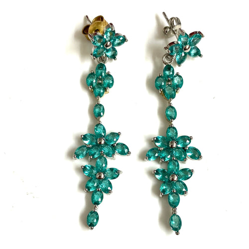 Sterling Silver Apatite Earrings