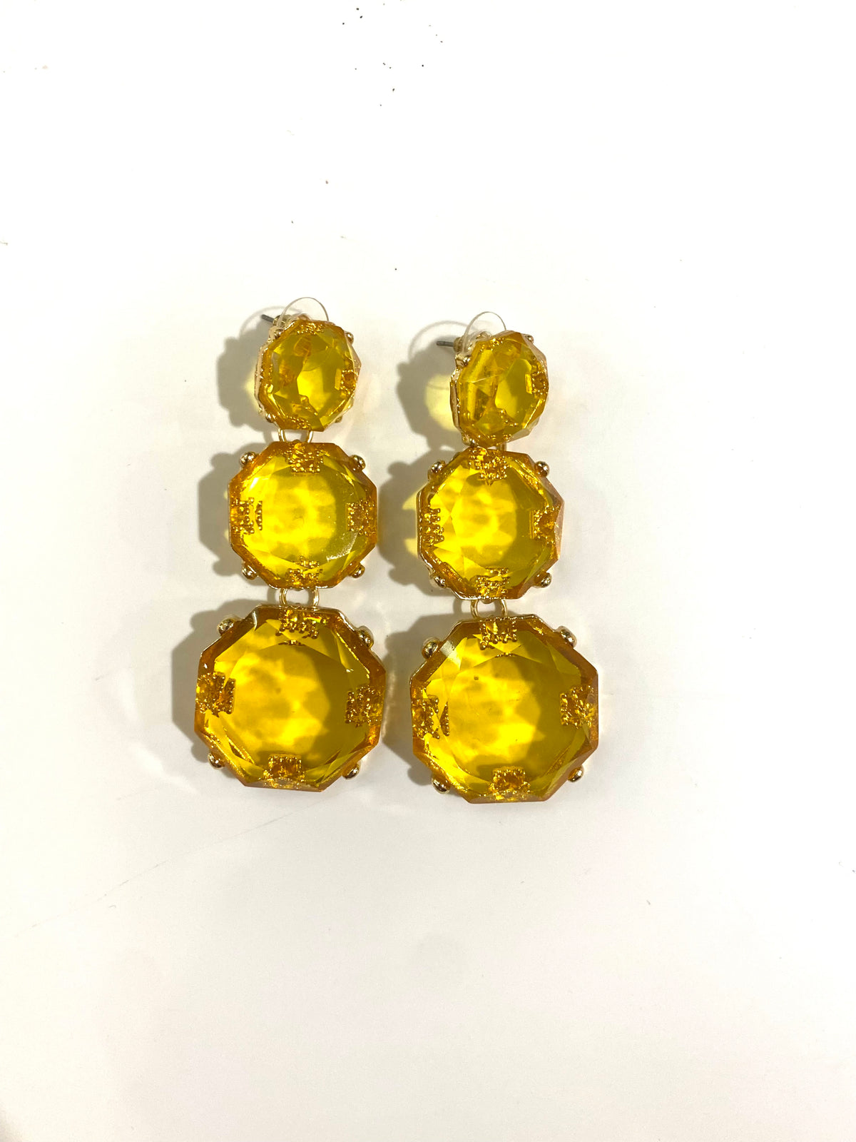 Yellow Costume Earring