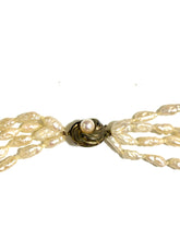 Vintage Four Stranded Rice Pearl Necklace