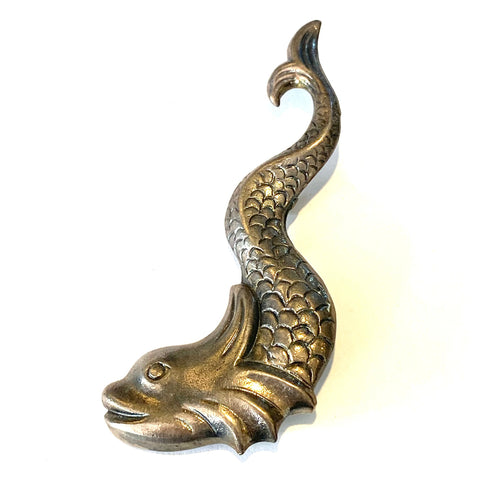 Sterling Silver Fish Brooch