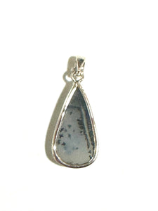 Teardrop Sterling Silver Dendritic Agate