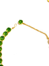 Vintage Green Swarovski Crystal Necklace