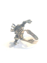 Sterling Silver Frog with Crown Ring
