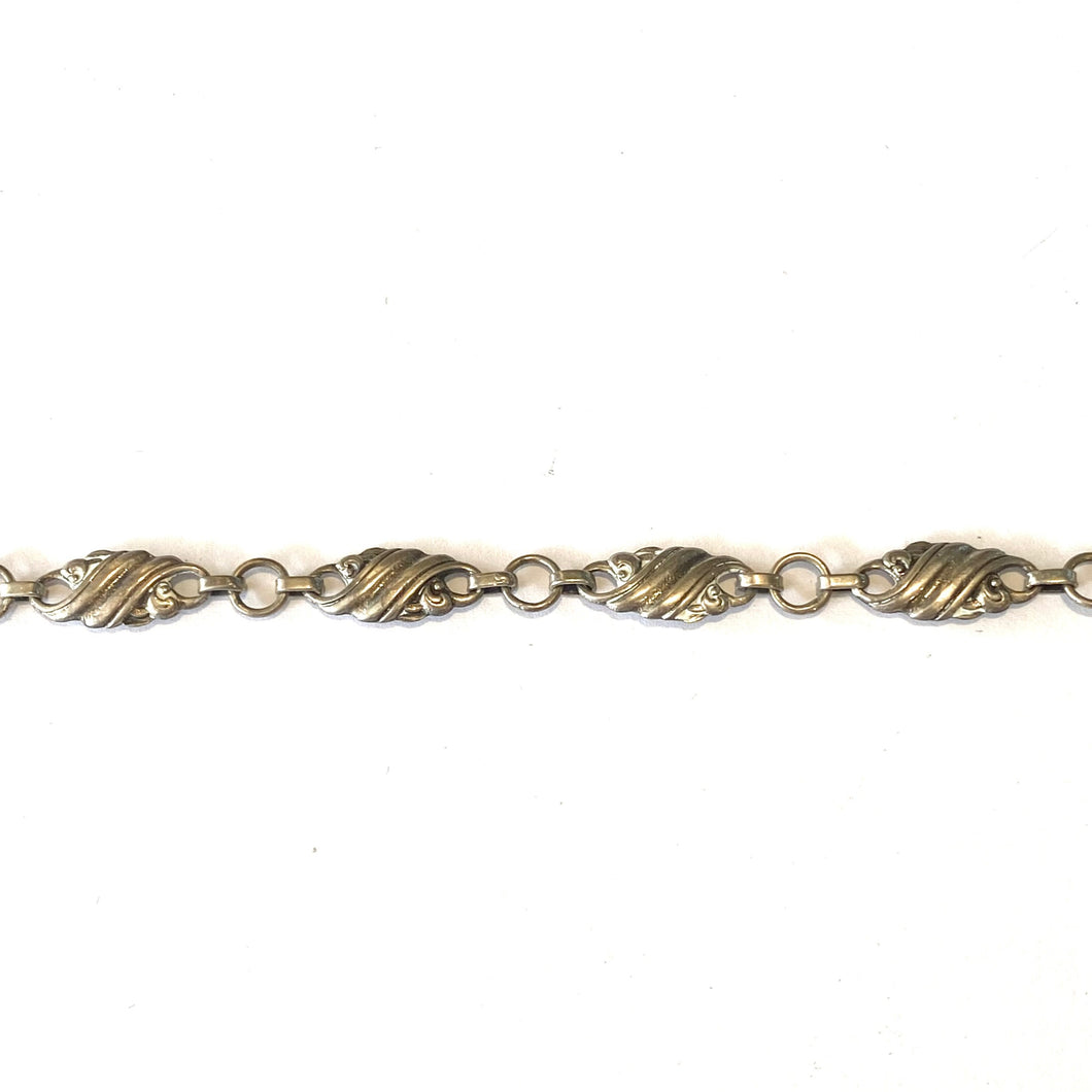 Sterling Silver Swirl Detail  Necklace