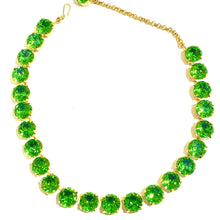 Vintage Green Swarovski Crystal Necklace
