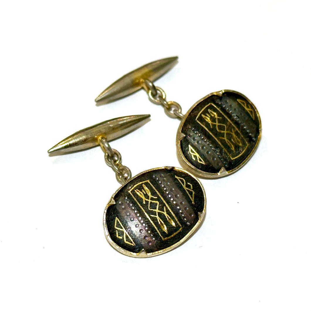 Vintage Shakado Cufflinks Made in Spain