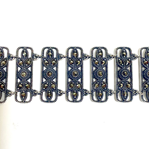 Sterling Silver Marcasite Bracelet