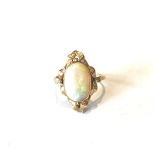 Antique 9ct Gold Dorothy Wager Opal Ring