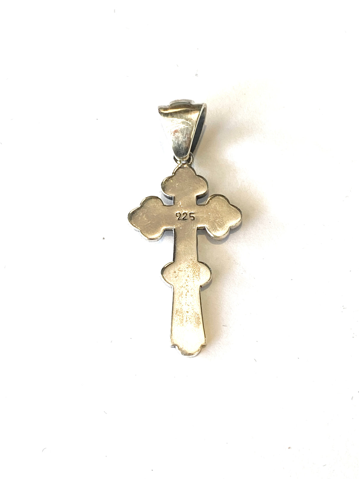 Sterling Silver Engraved Cross Within Cross Pendant