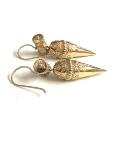 9ct Yellow Gold Etruscan Earrings
