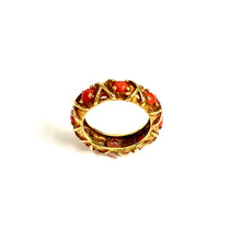 Antique 18ct Yellow Gold Coral Ring