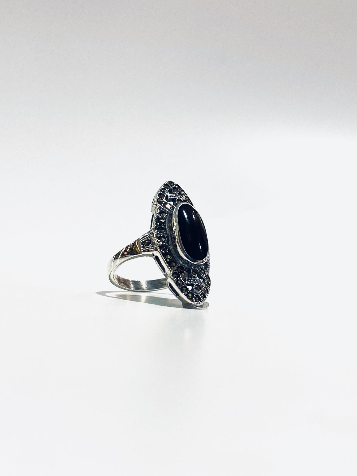 Sterling Silver Onyx Ring