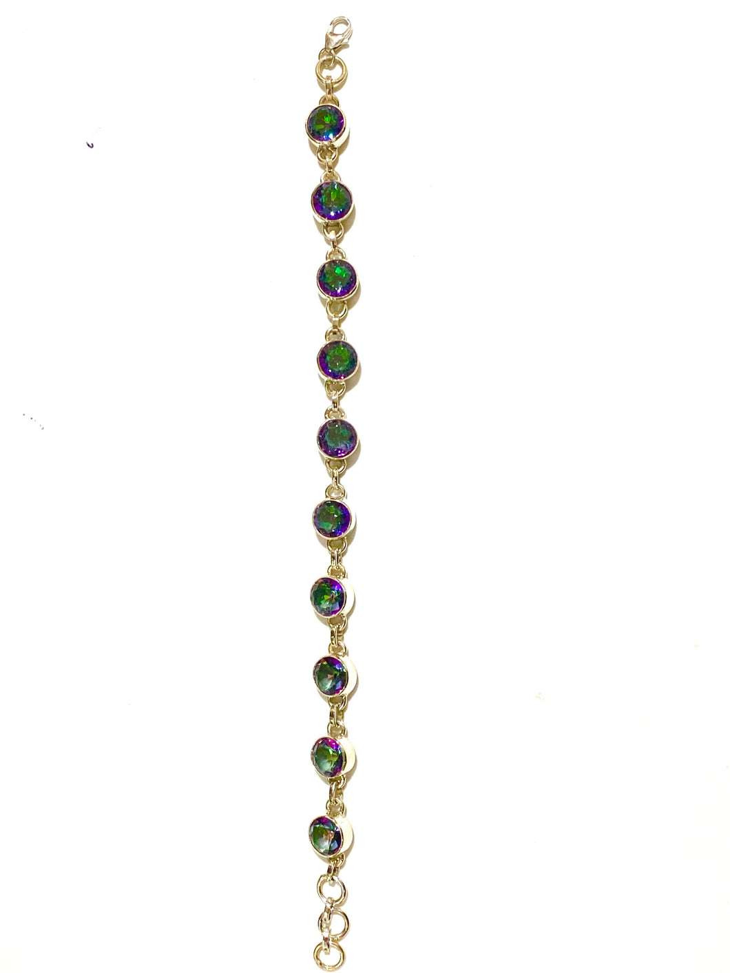 Mystic Topaz Sterling Silver Bracelet