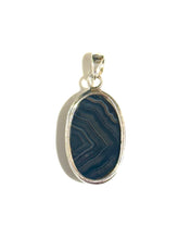 Banded Agate Sterling Silver Pendant