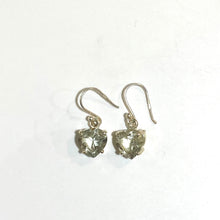 Sterling Silver Green Amethyst Earrings