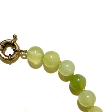 Green Mutton Fat Jade Round Beaded Necklace