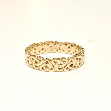 9ct Yellow Gold Celtic Style Wedder