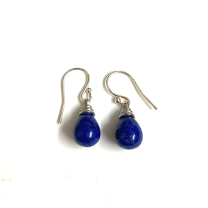 Lapis Lazuli and Sterling Silver Earrings