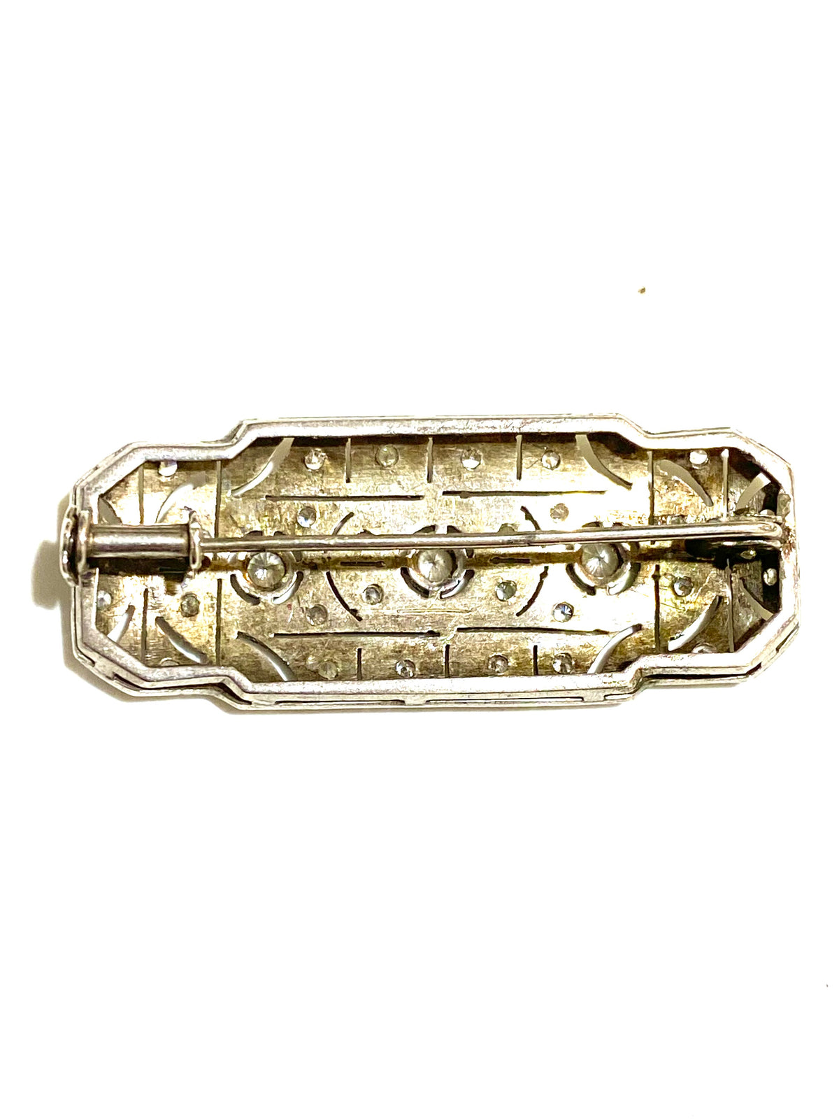 Antique Diamond & Silver Brooch