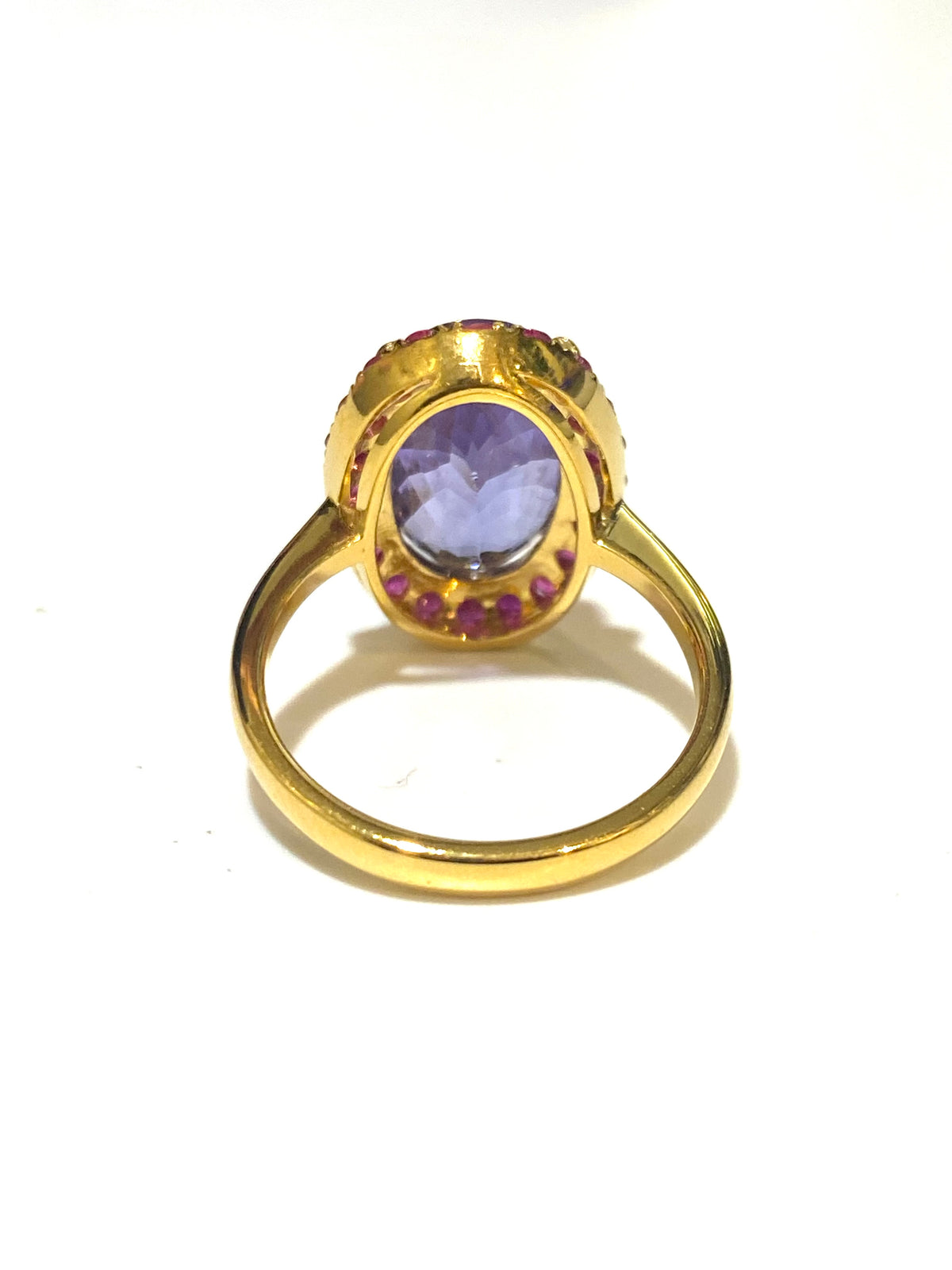 9ct Gold Tanzanite and Ruby Ring