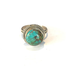 Sterling Silver Round Turquoise Ring