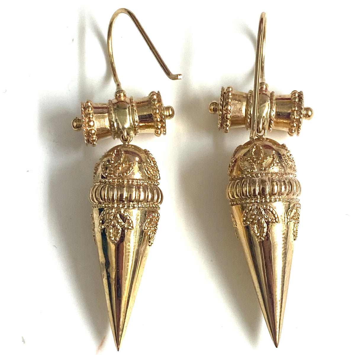9ct Yellow Gold Etruscan Earrings