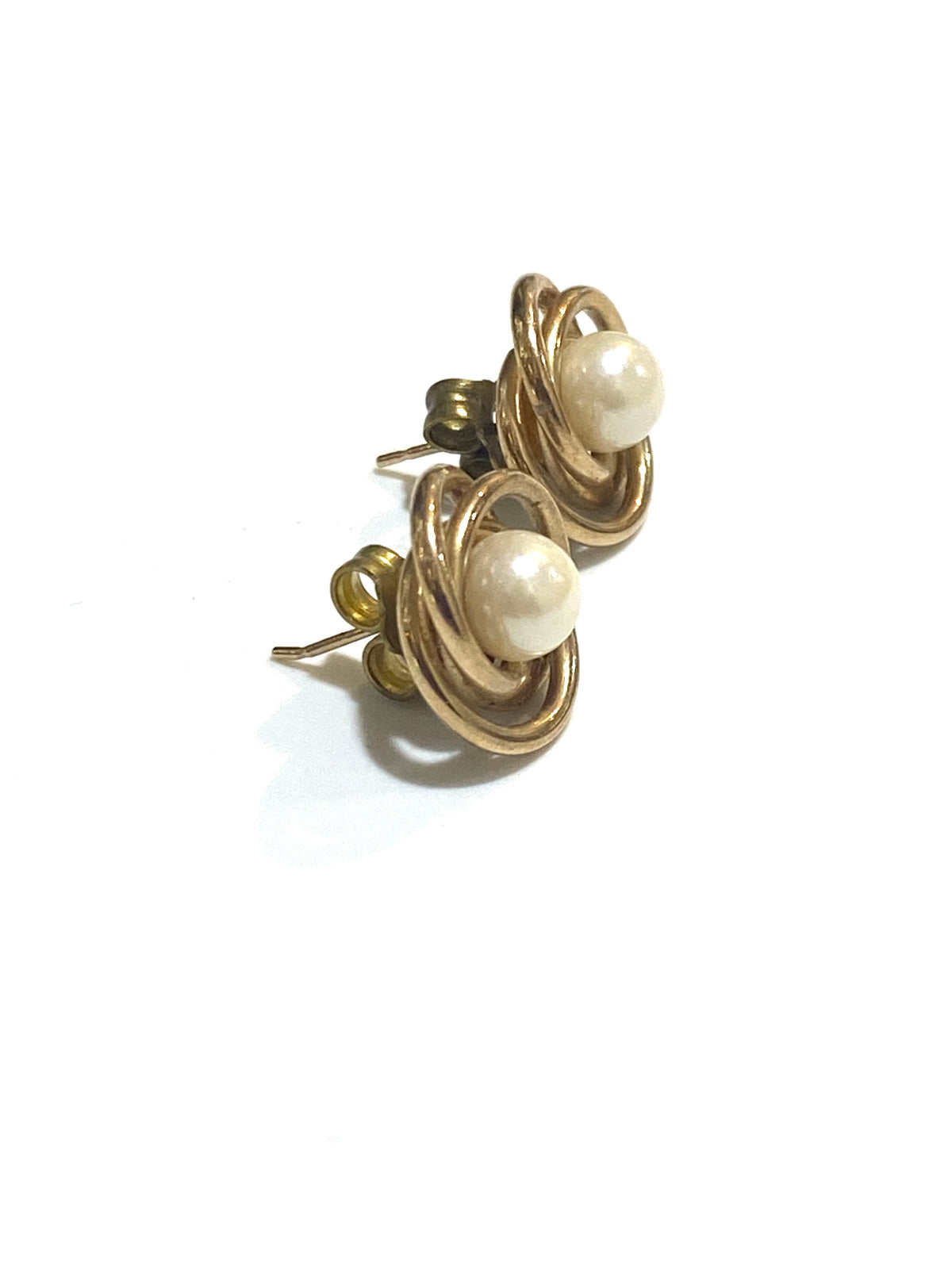 9ct Yellow Gold Cultured Pearl Earrings