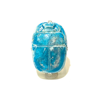 Sterling Silver Scarab Turquoise Ring
