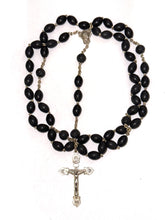 Wooden Beaded Rosary with Sterling Silver Cross