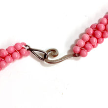 Sterling Silver Pink Angel Skin Coral Beaded Necklace