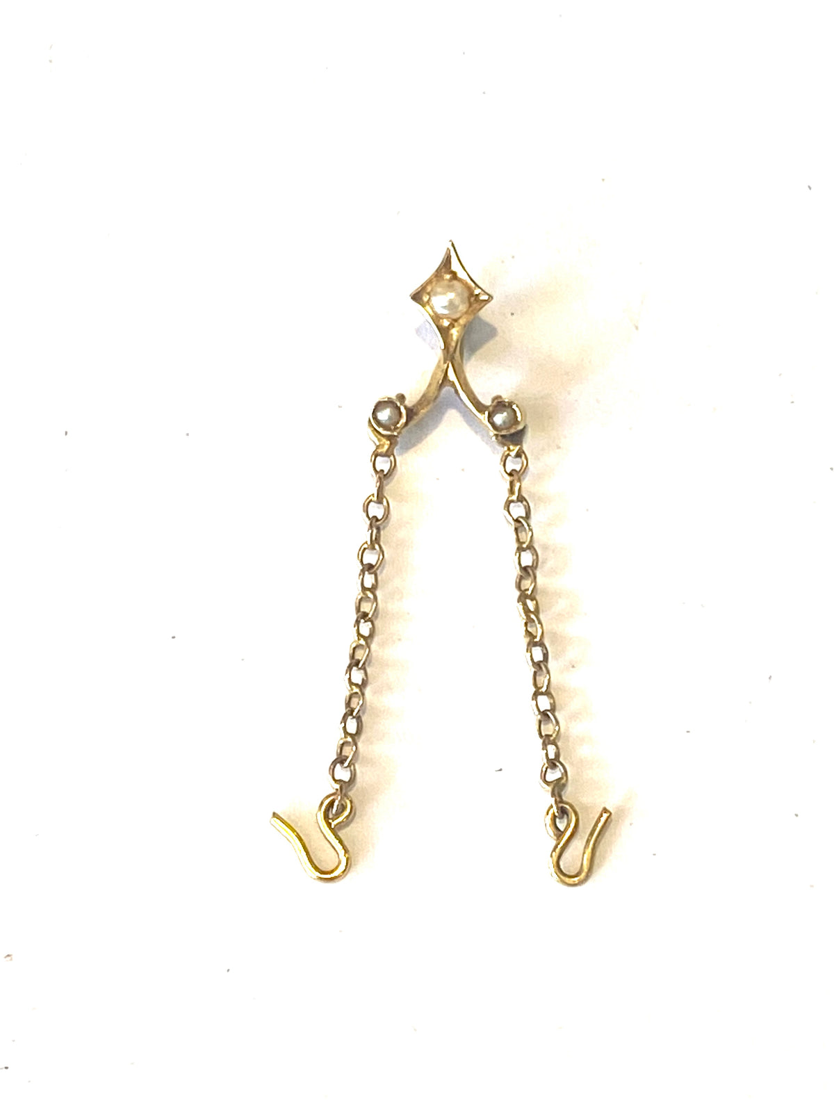 Tourmaline and Seed Pearl Collar Pendants