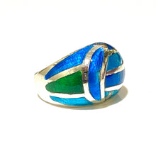 Sterling Silver Turquoise Enamel Ring