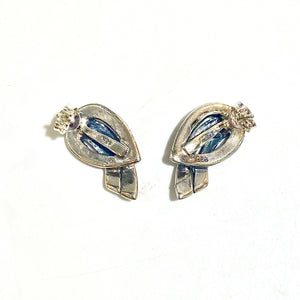 Sterling Silver Marcasite Stud Earrings