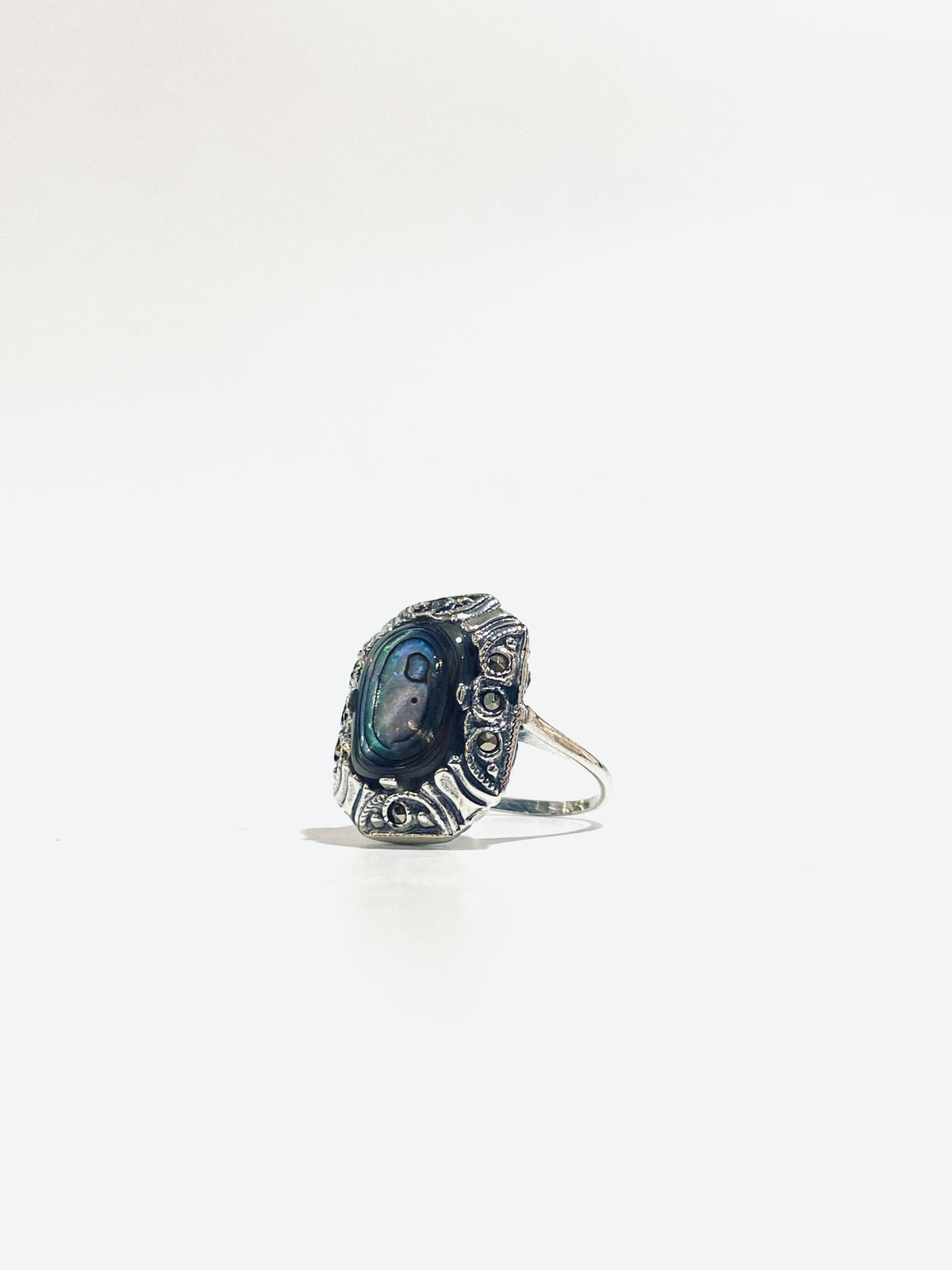 Sterling Silver Paua Shell Ring