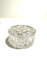 Lead Crystal Round Lidded Jewellery Box