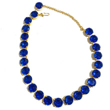 Blue Vintage Swarovski Crystal Necklace
