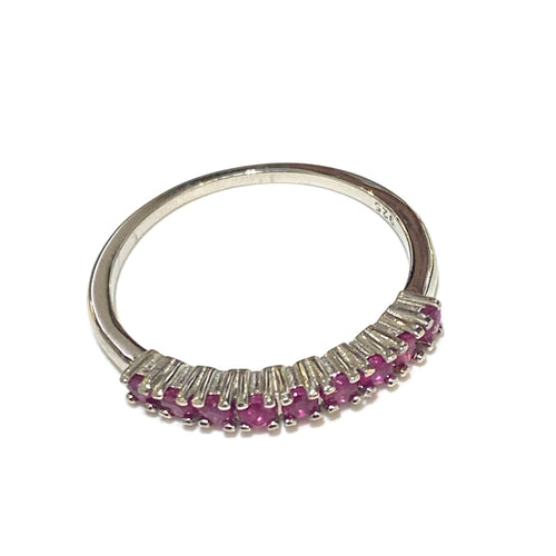 Ruby Sterling Silver Ring