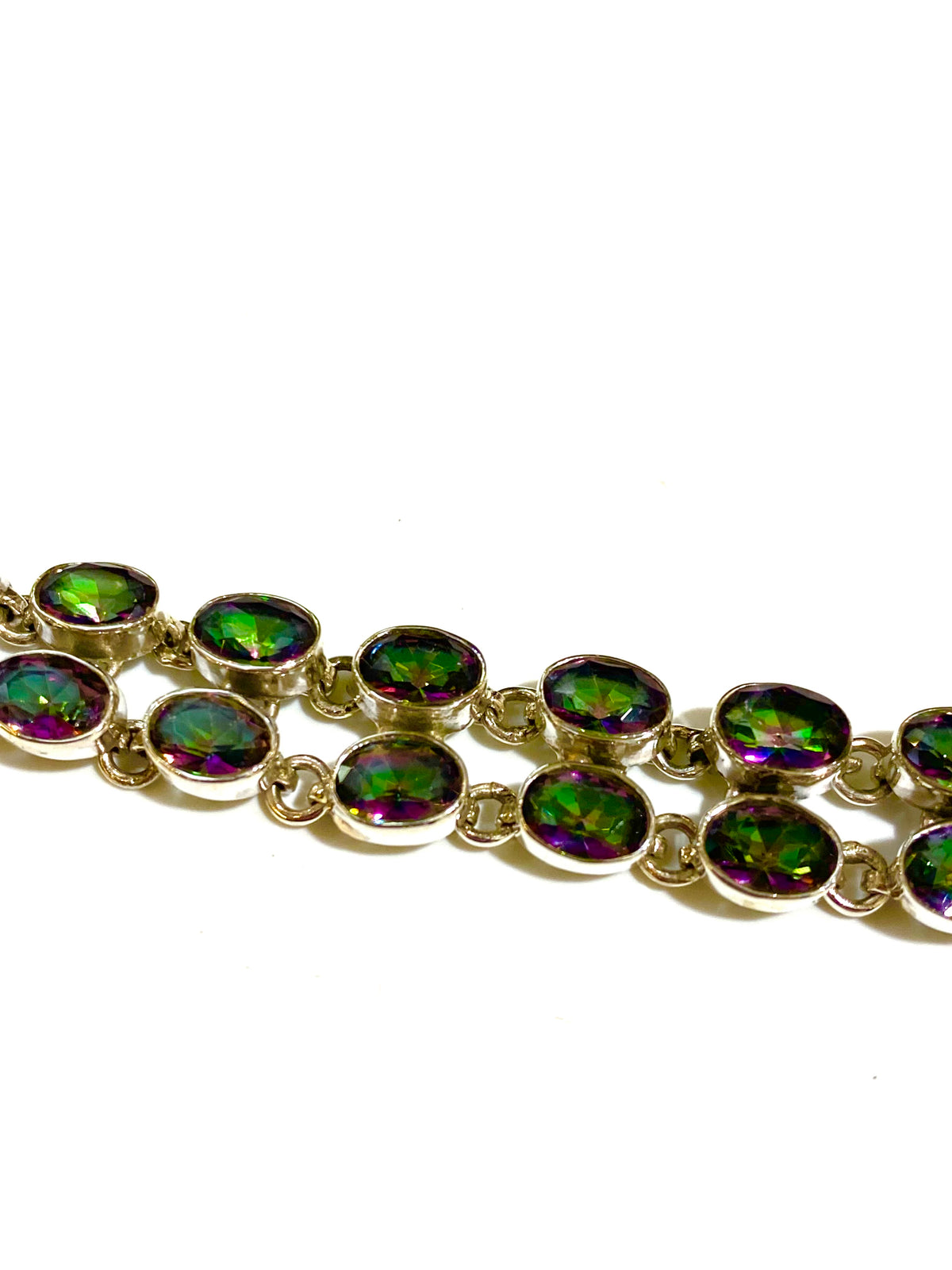 Mystic Topaz Sterling Silver Bracelet