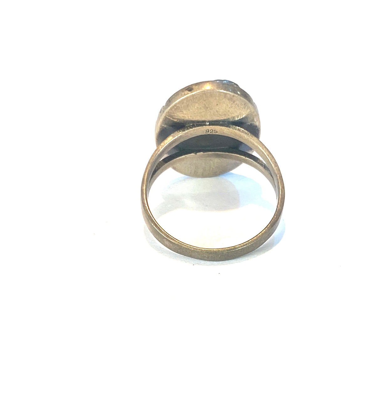 Sterling Silver Turquoise and Coral Ring