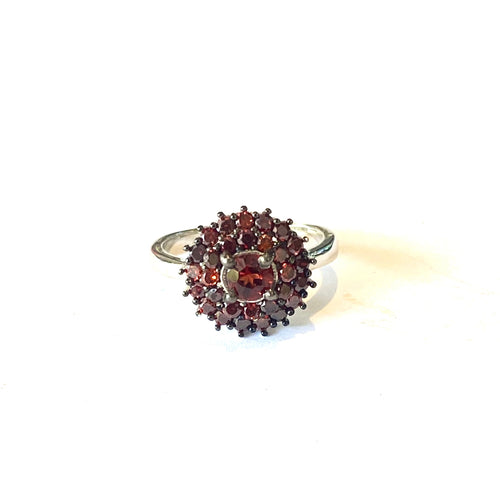 Sterling Silver Garnet Ring