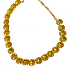 Yellow Vintage Swarovski Crystal Necklace