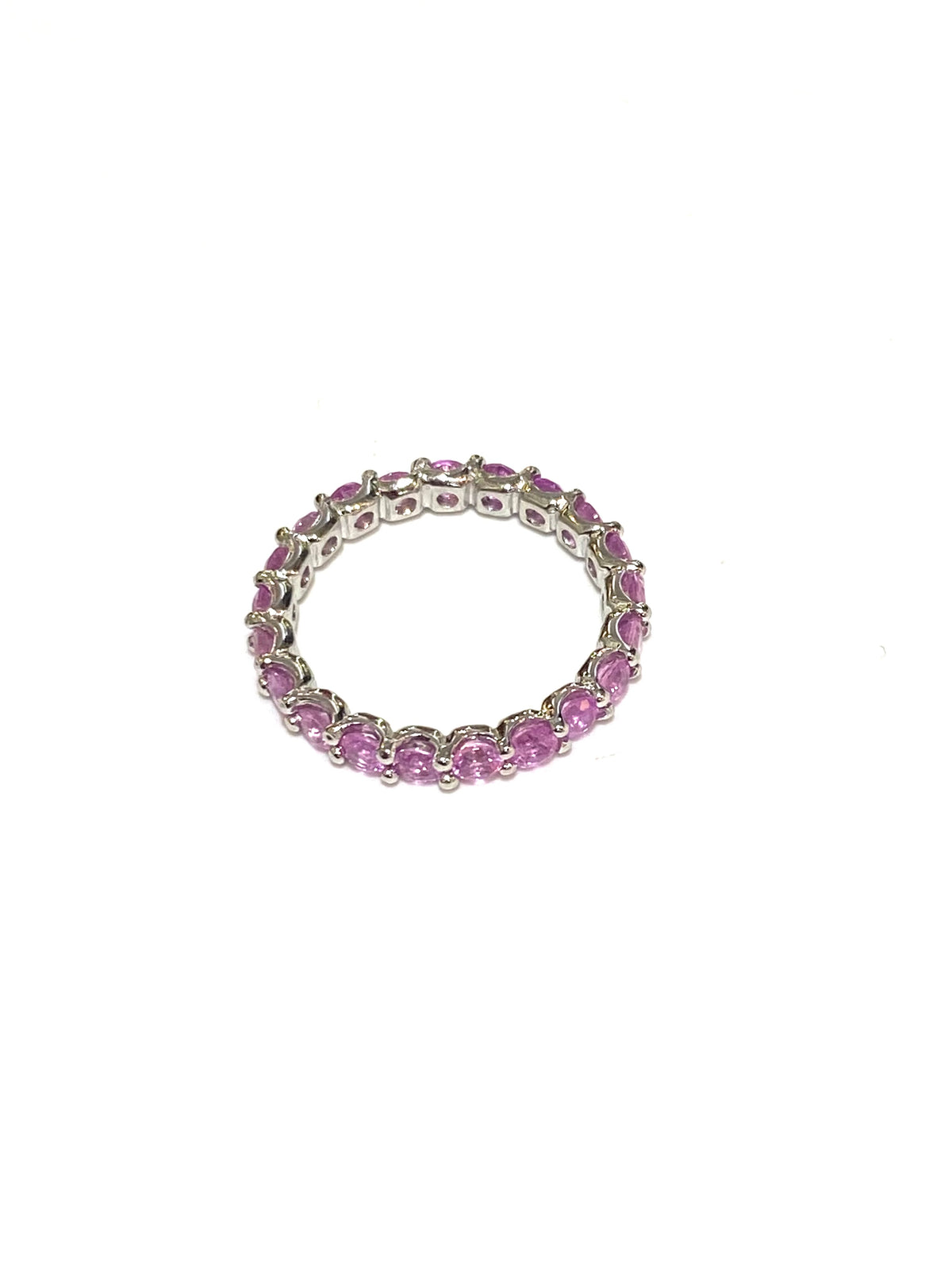 Sterling Silver Pink Sapphire Ring