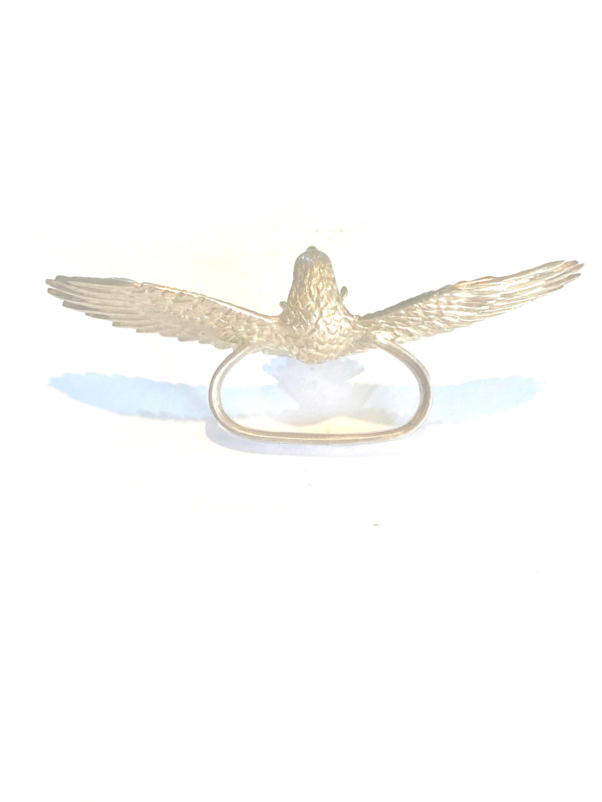 Silver Plate Eagle Double Knuckle Ring