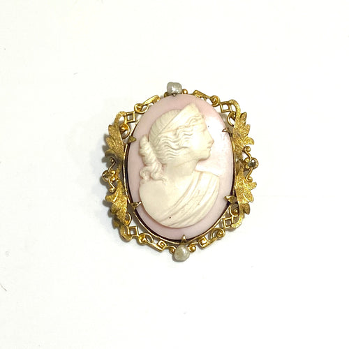 18ct Gold Conch Shell Cameo