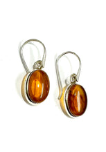 Amber Sterling Silver Drops