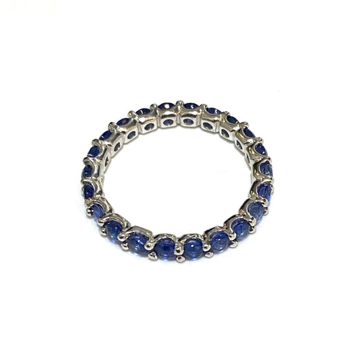 Sterling Silver Blue Sapphire Ring