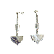 Sterling Silver Marcasite and Mother of Pearl Earrings