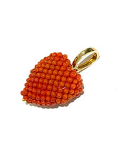 Woven Momo Coral Heart Enhancer Pendant