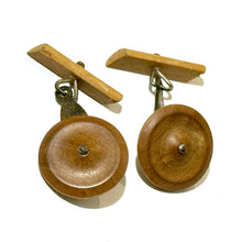 Vintage Wooden Cufflinks